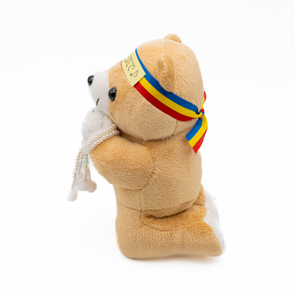 くま様 13DE MARZO Doozoo Backpack | White Rabbit & Brown Teddy Bear